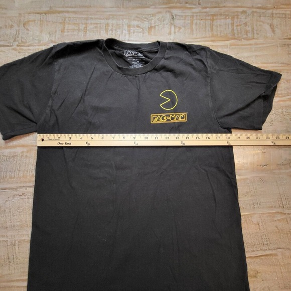 PACMAN GAME GRAPHIC T SHIRT Mens Small Black Arcade - Picture 6 of 6